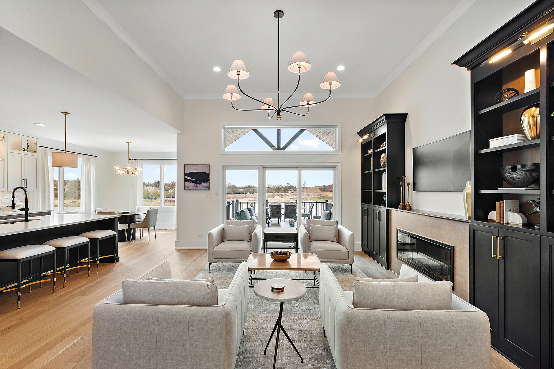 Great room interior design by BBD Builders